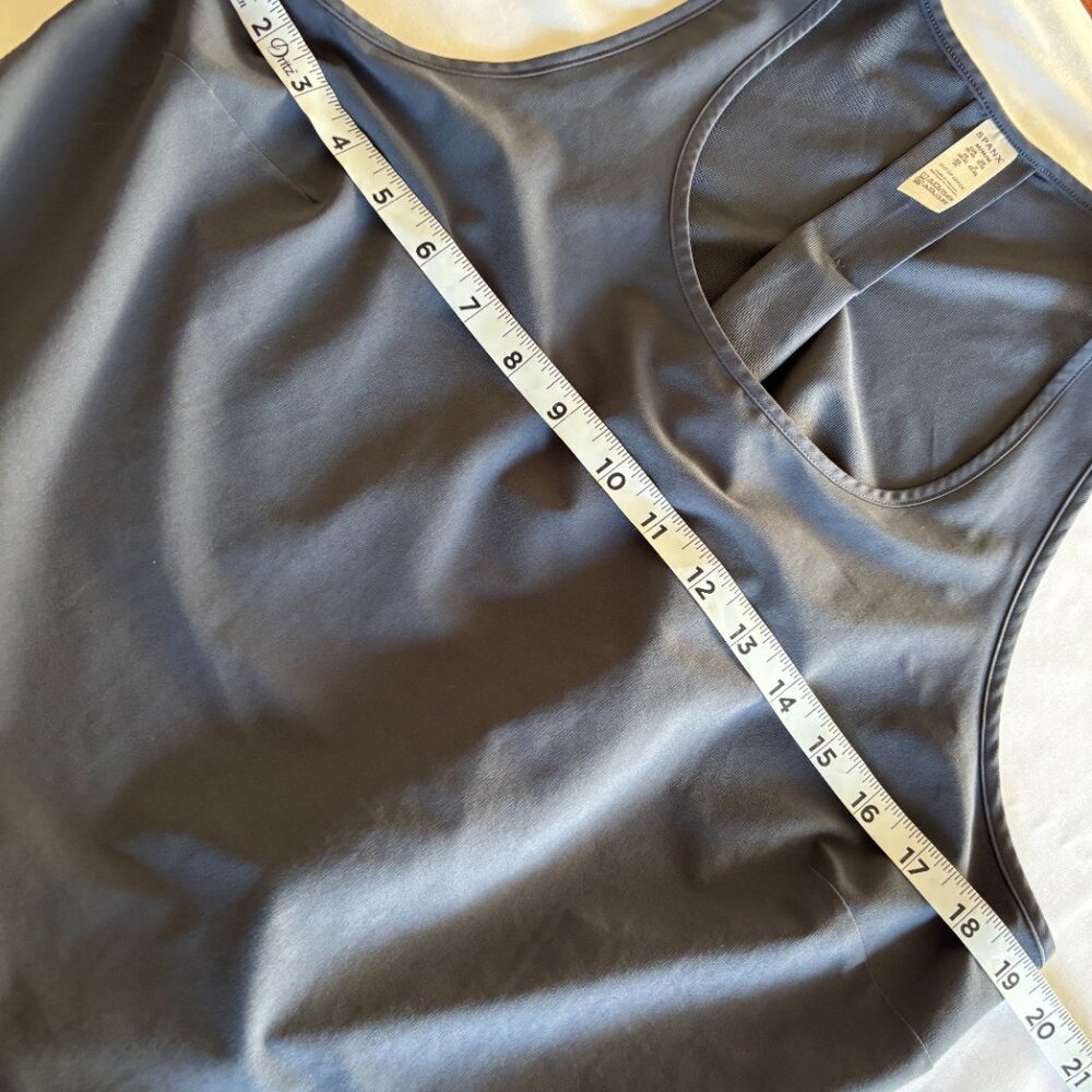 SPANX "Out Of Office" Sleeveless Shell Tank - Dark Storm / Gray - M - Picture 7 of 8